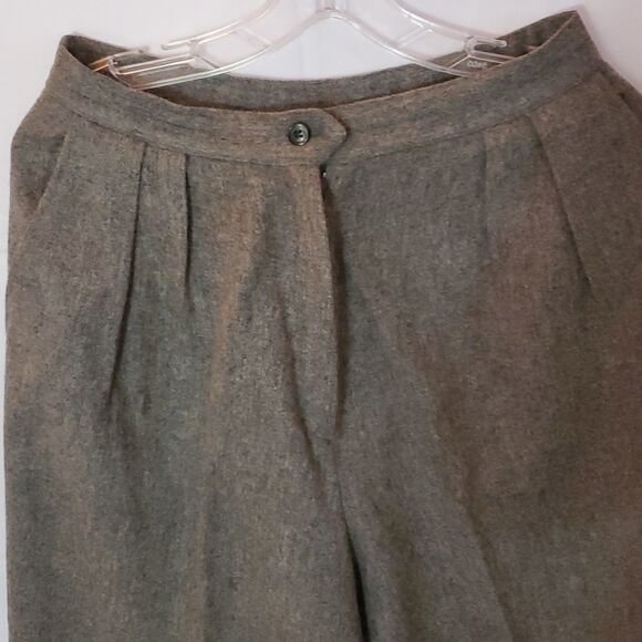 Hall Of Hanover, 100% Wool, Grey Women's Pants, Size 10 - Picture 2 of 7